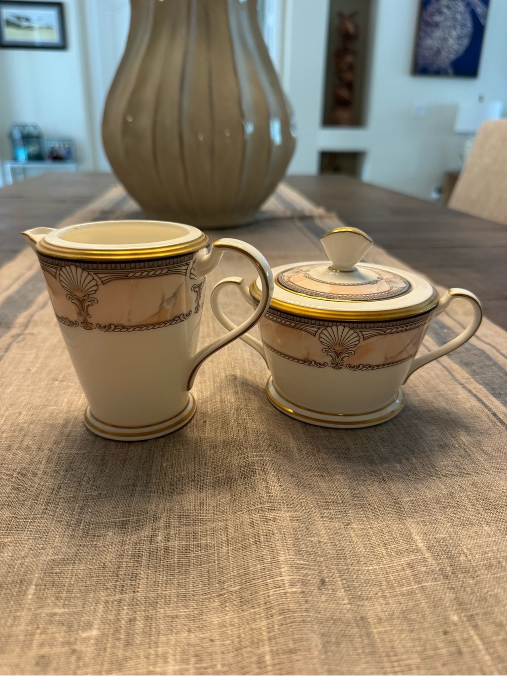 Noritake Pacific Majesty Cream and Sugar